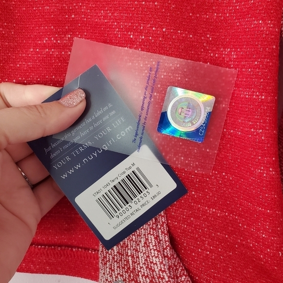 Stanford University Crop Top Long Sleeves Med NUYU - Picture 6 of 10